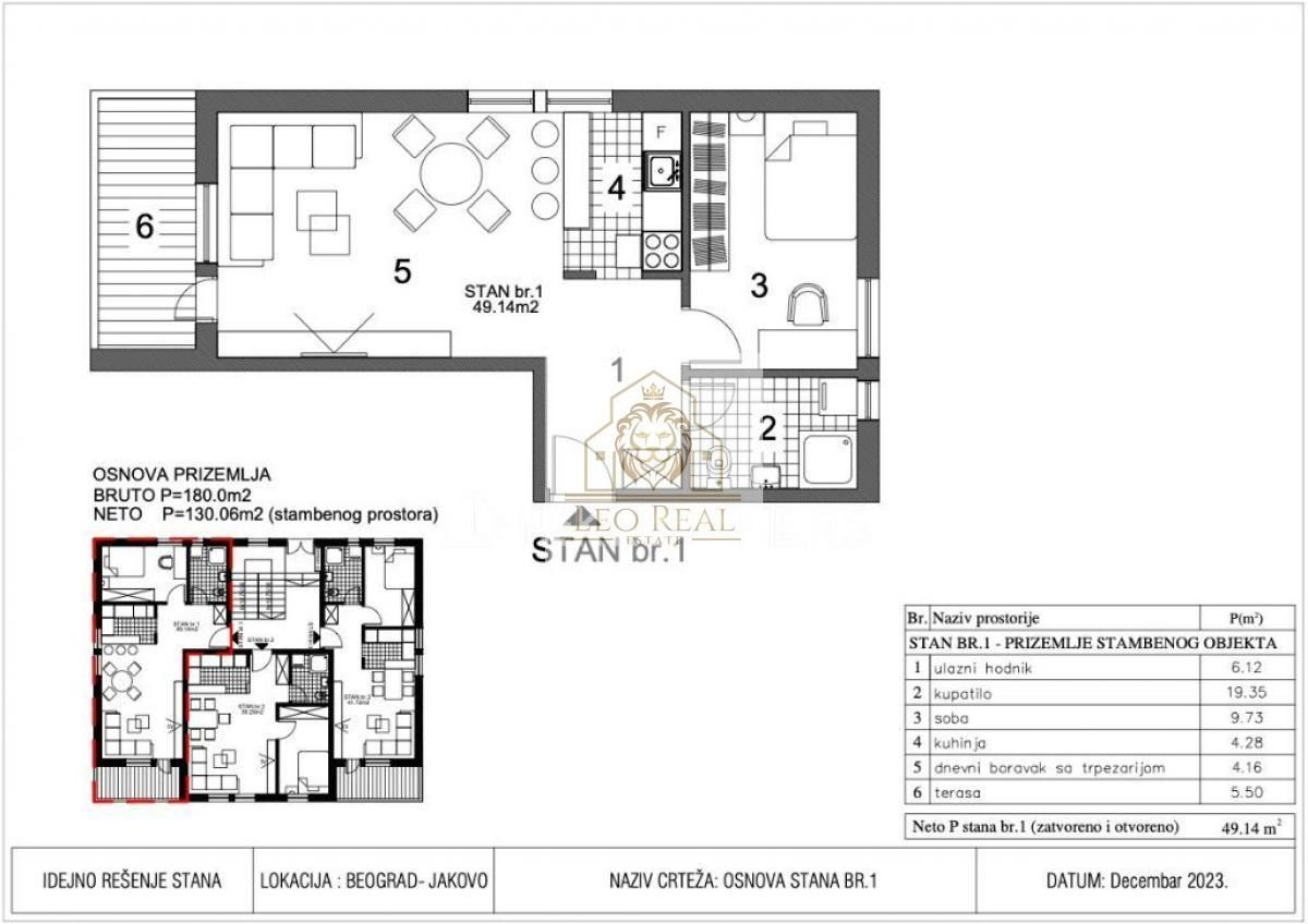 Apartment 50sqm for sale jakovo listing 15436829 srbija nekretnine