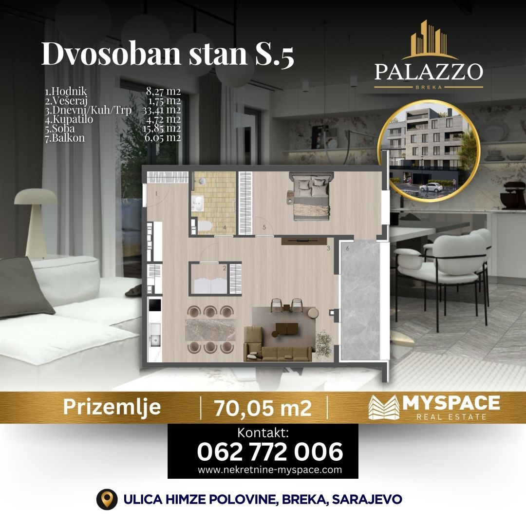 Stan 70 m2 na prodaju Sarajevo, Sarajevo - Centar photo 1