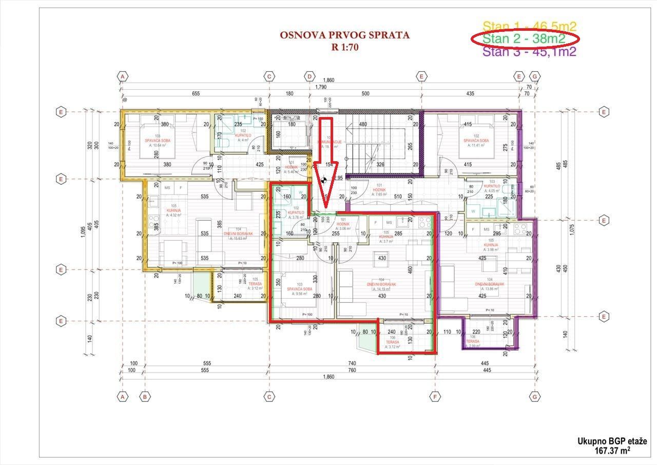 Apartment for sale in Susanj, Bar