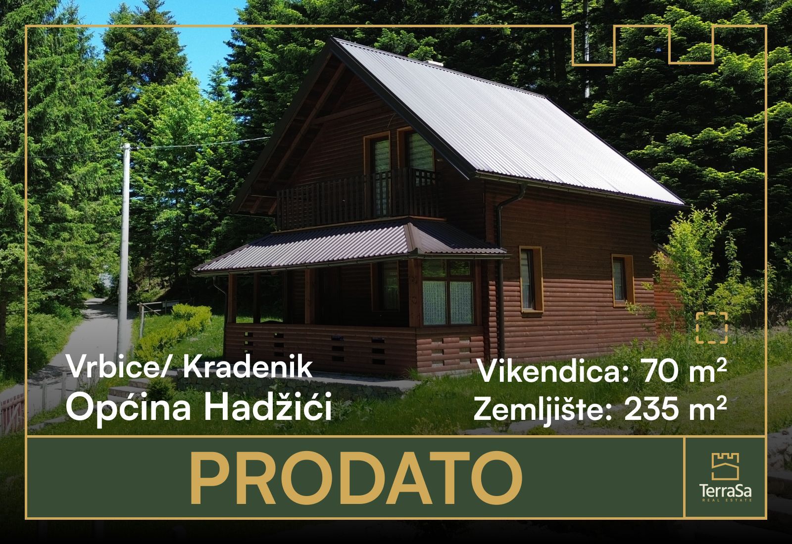 Vikendica 90 m2 na prodaju Sarajevo, Hadžići photo 1