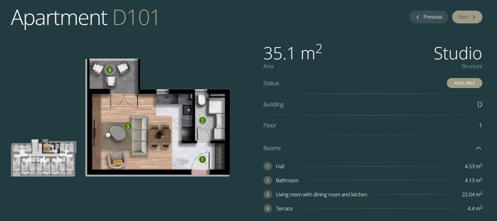 Exquisite 1-Bedroom Apartment for Sale in Polje, Bar, Montenegro