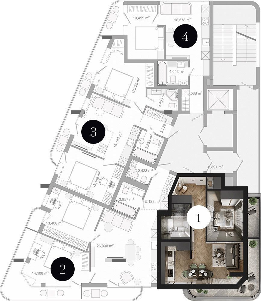 New Development in Center (Bar) 7